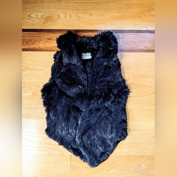 YVES SALOMON rabbit fur vest black - Picture 8 of 10